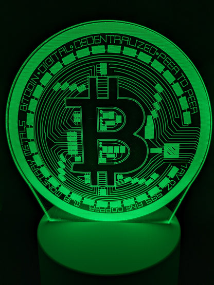 Bitcoin LED 7 Colour Nightlight