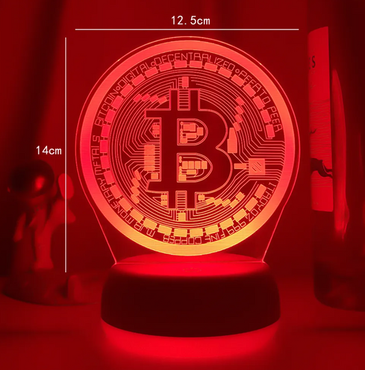 Bitcoin LED 7 Colour Nightlight