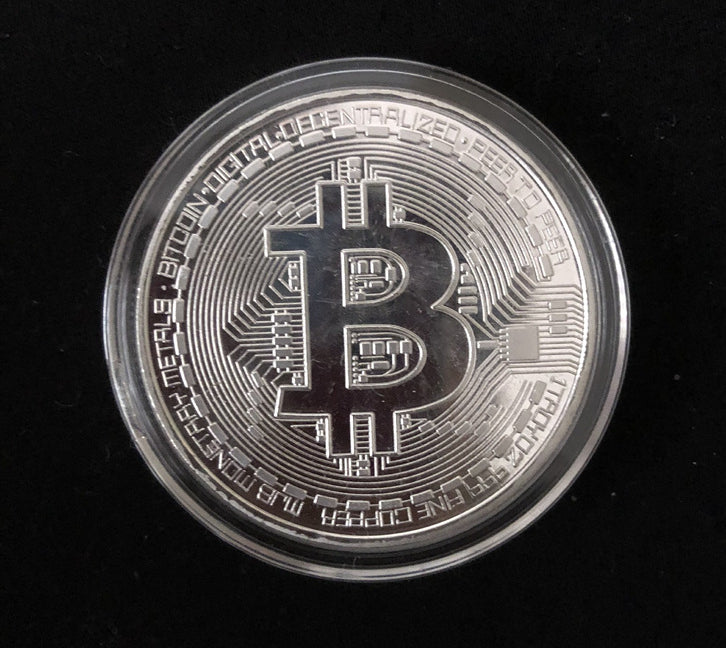 Bitcoin Collectable Coin (Silver Colour)